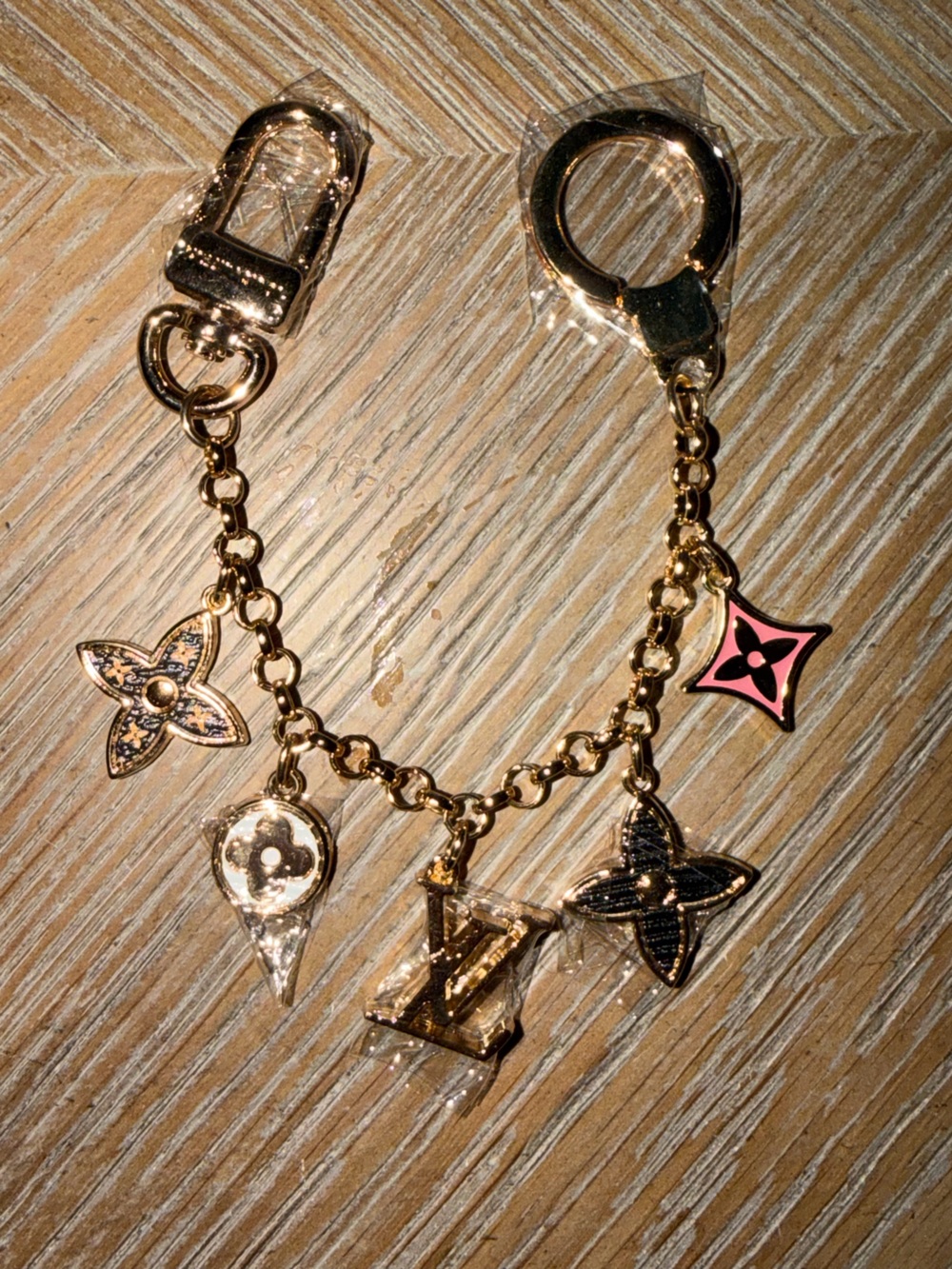 Gold-Tone Charm Chain bag charm